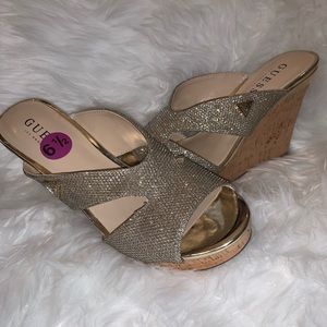 Silver Guess Wedges